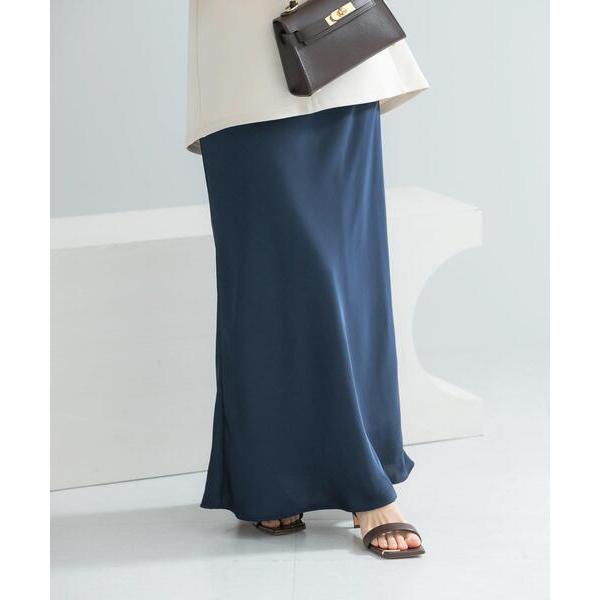スカート ヴィンテージシルキーサテンイージースカート
