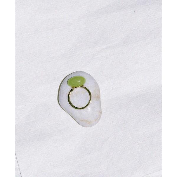 指輪 リング SMELLY so’　oval yellow jade ring レディース