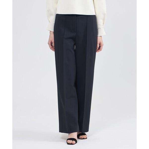 パンツ 2WAYダブルクロス ワイドストレートパンツ レディース