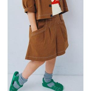 ハーフパンツ ワイドパンツ パンツ 短パン タッ...の商品画像