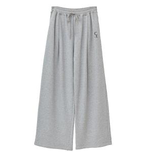 スウェットパンツ ジャージ CLANE/クラネ/LOGO SWEAT TUCK WIDE PANTS レディース