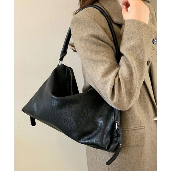 ショルダーバッグ バッグ 2WAY シュリンクレザータッチワンハンドルバッグ/ショルダーバッグ(iP...