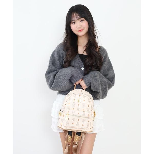 デイバック リュック 「URCON RDALUO」ブランドBEAR総柄ゴールド付属ポイント　DAY ...