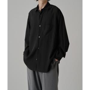 シャツ キュプラ混ビッグシャツ メンズ