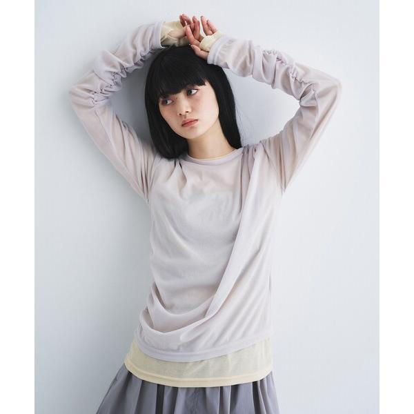 tシャツ sheer combi layer tops レディース