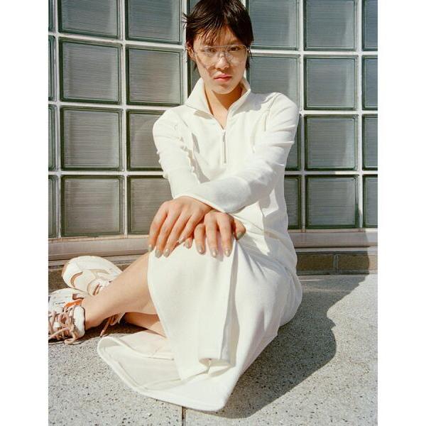 ワンピース high neck jersey dress