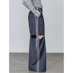 パンツ ダブルラインルーズパンツ レディース