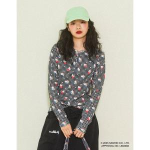 tシャツ 「RS」「Little sunny bite」hello kitty x little sunny bite print tops