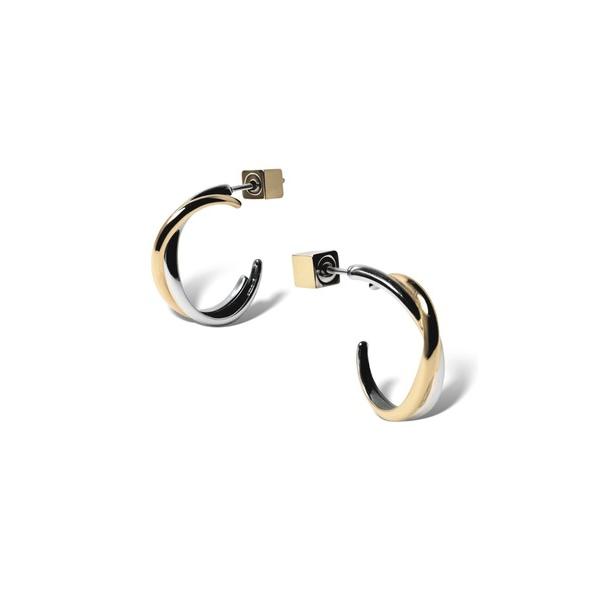 ピアス バイカラー / Crossed Layer Hoop Pierce-Contrast Edi...