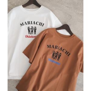 tシャツ 半袖 マリアッチプリント　クルーネックTEE レディース