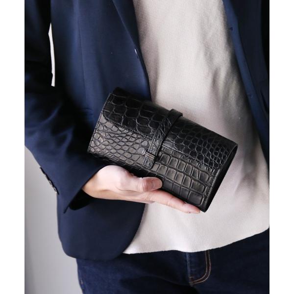財布 GranCroco クロコダイル 長財布大きめ 日本製 メンズ