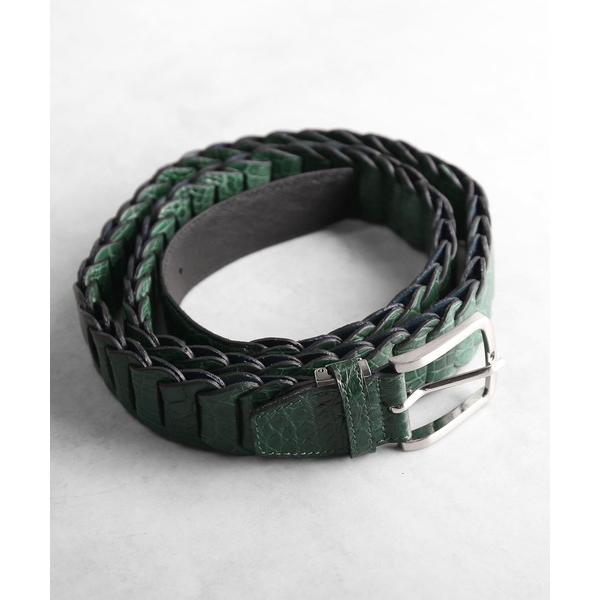 ベルト クロコダイルレザー メンズベルト 35mm ピンタイプ キャタピラ風 メンズ