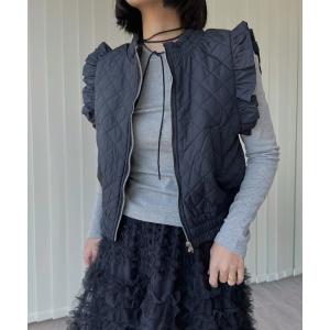 ベスト ジレ Feminine Frill Vest レディース