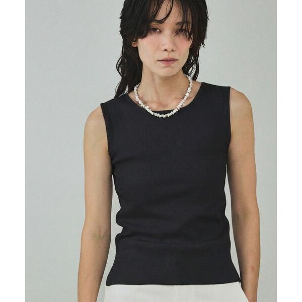 タンクトップ ノースリーブ 「前後で着用可能！新色追加」2WAYスクエアノースリーブニット/インナー...