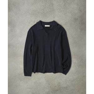 セーター ニット アゼニットスキッパーポロ　/ウォッシャブル/ニット/セーター メンズ