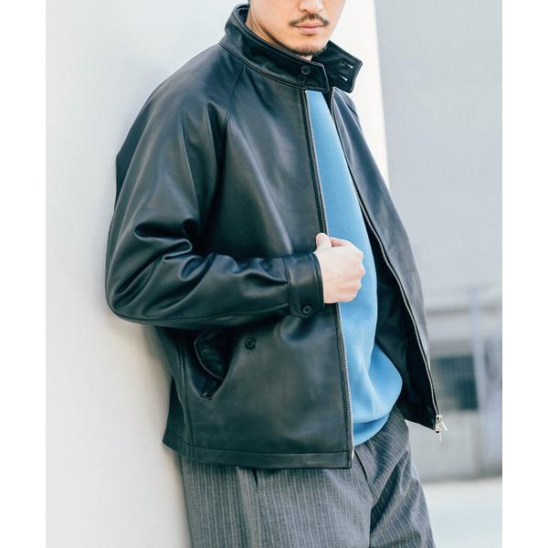 革ジャン ライダース ラム レザー ドライビング ブルゾン メンズ レディース