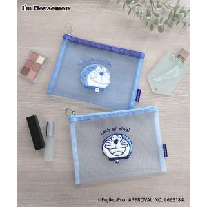 ポーチ I’M DORAEMON/フラットメッシュポーチ レディース