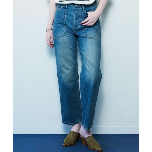 ジーンズ デニム デニムパンツ デニムユーティリティストレートパンツ レディース