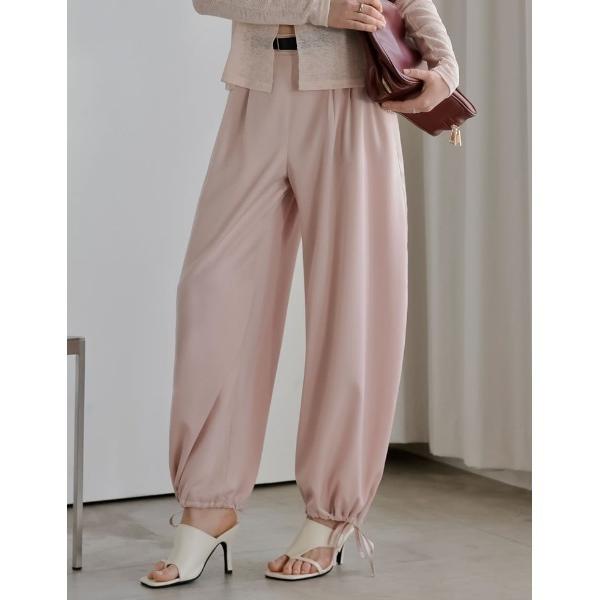 ワイドパンツ パンツ 「2026S/S COLLECTION」「低身長/高身長サイズ有」マットサテン...