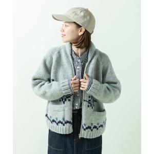 カーディガン ネパールハンドニット ヘラジカ/ペンギン カウチンカーディガン レディース