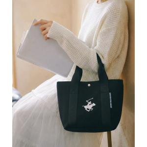 トートバッグ BEVERLY HILLS POLO CLUB/ビバリーヒルズポロクラブ BHPC ミニトートバッグ ネオプレーン風パンチング素材 軽量 キレカジ バッグ レディース