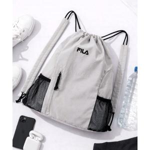 デイバック リュック FILA/フィラ ナップサック ショルダーパッド付き 軽量 ナイロンバッグ レディース メンズ