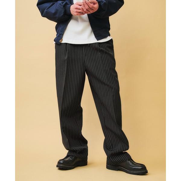 ワイドパンツ スラックス タックワイドイージースラックス「ウエスト調整可能」 メンズ レディース