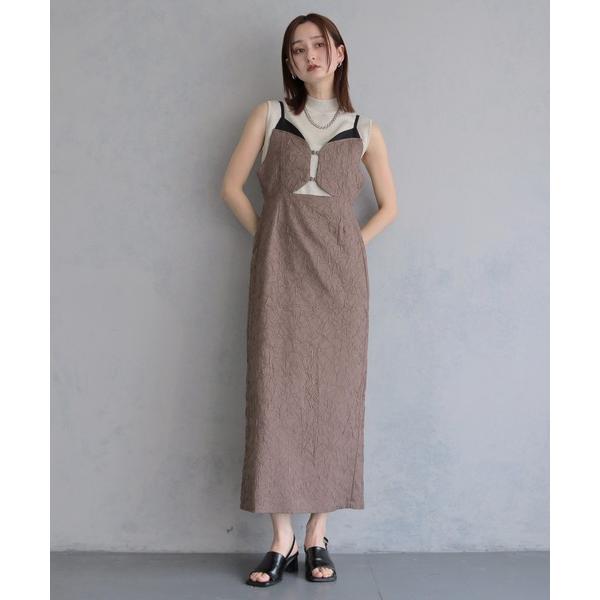 パーティードレス ワンピース 「＆ｇ'aime 」シワ加工キャミワンピース　Wrinkle-Text...