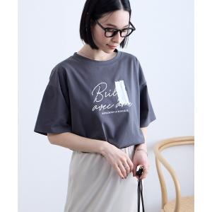 tシャツ 半袖 「Aunely」涼しげ アーバンニュアンス アソート グラフィック 半袖 Tシャツ 「YOSOOIシリーズ」 レディース