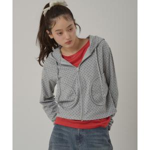 パーカー zip-up long tee hoodie / ジップアップロンTフーディ レディース