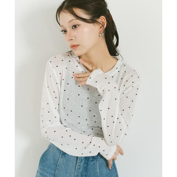 tシャツ シアードットカットソー レディース