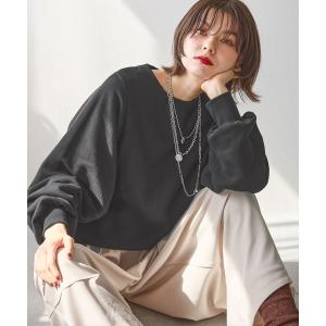 「niko and...」 スウェットカットソー MEDIUM ブラック レディース