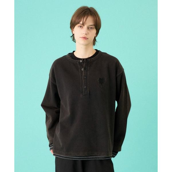 tシャツ HEART LOGO HENLEY NECK LAYERED SET / ハートロゴヘンリ...