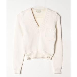 「FENDI」 長袖ニット 38 ホワイト レディース