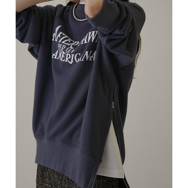 「AMERICANA」 スウェットカットソー FREE チャコールグレー レディース