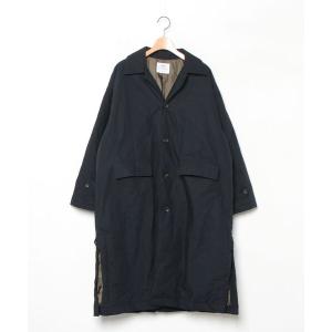 「coen」 ステンカラーコート LARGE ブラック レディース