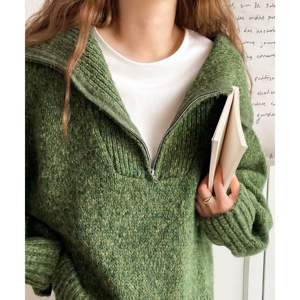 「Java」 長袖ニット LARGE グリーン レディース