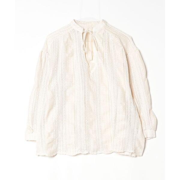 「Java」 長袖ブラウス M ベージュ レディース