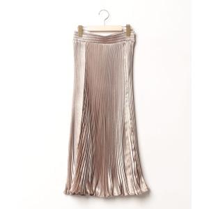 「titivate」 プリーツスカート - ゴールド レディース