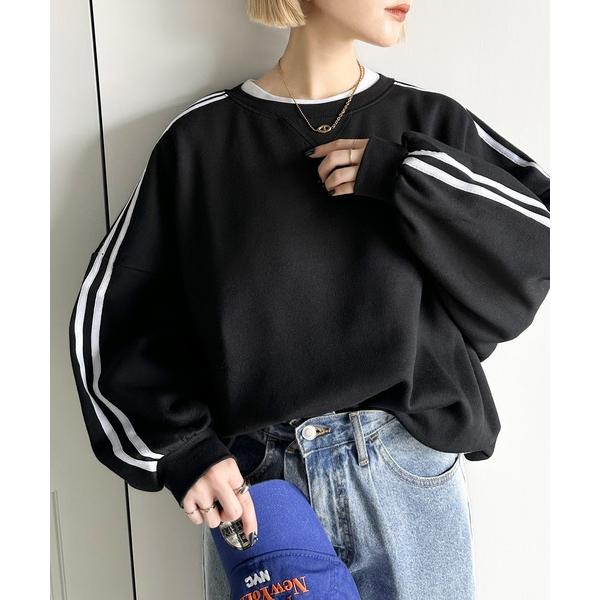 「Java」 スウェットカットソー MEDIUM ブラック レディース