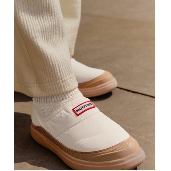 「HUNTER」 スリッポン - オフホワイト レディース