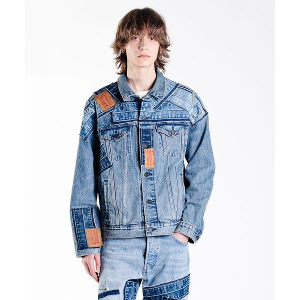 「Levi's」 デニムジャケット S オレンジ メンズ