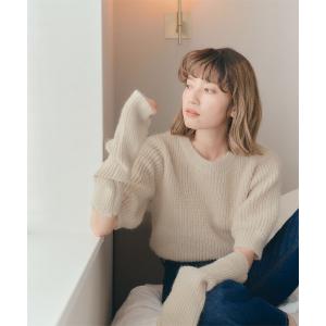 「titivate」 半袖ニット M アイボリー レディース
