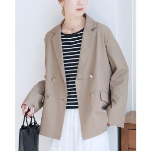 ジャケット テーラードジャケット 入学式 卒業式 チェック/ダブルテーラードジャケット レディース