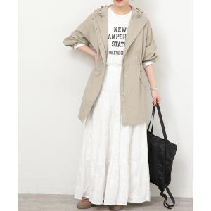 ブルゾン ジャンバー 「手洗い可」撥水ナイロンフーディーブルゾン レディース