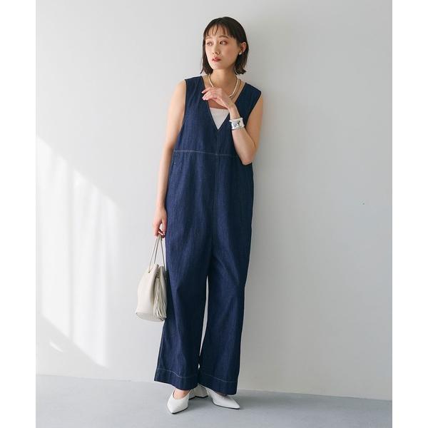 オールインワン 「撥水」FRESH DENIM デニムルーズオールインワン「CROSS FUNCTI...