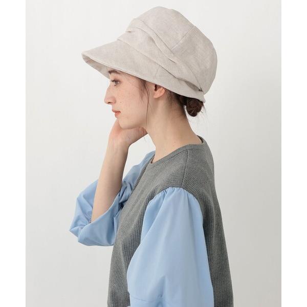 帽子 ハット リネンUVハンクハット レディース