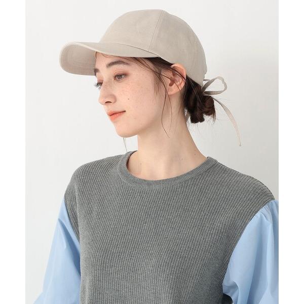 キャップ 帽子 リネンUVキャップ レディース