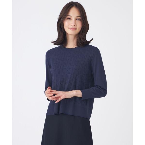 ニット セーター 「ウォッシャブル」アンサンブルニットプルオーバー レディース