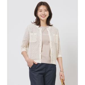 カーディガン LINEN COTTON BLEND ニット カーディガン レディース